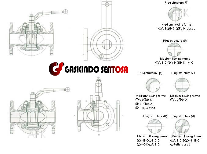 3 way plug valve kitz