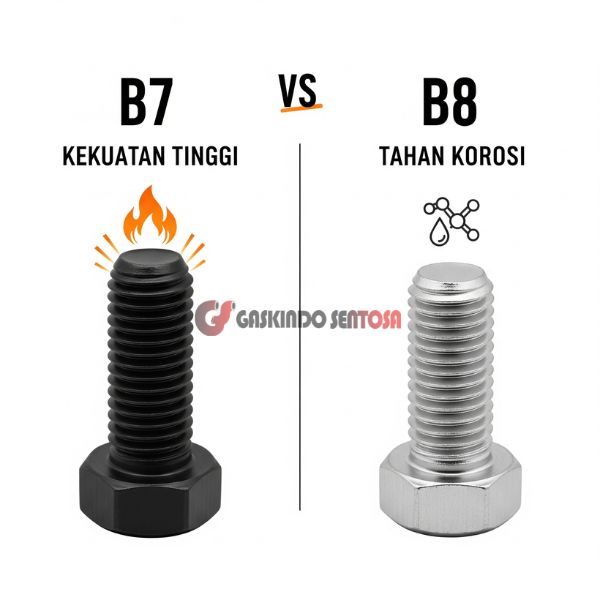 ASTM A193 B7, ASTM A193 B8, Stud Bolt